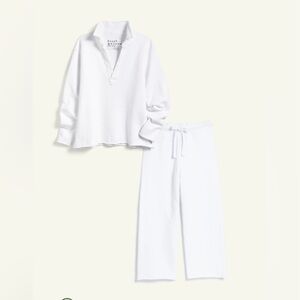 Frank & Eileen Carmel White Travel Set Size Small EUC